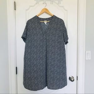 H&M V-neck Printed Shirt Dress